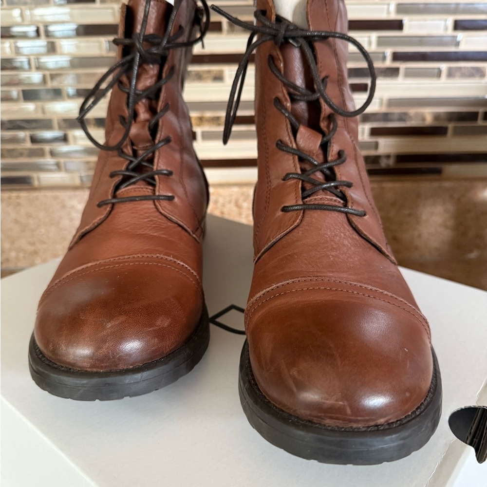 Aldo Women's Brown Lace-Up Boots